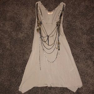 Miss Me beaded tank top